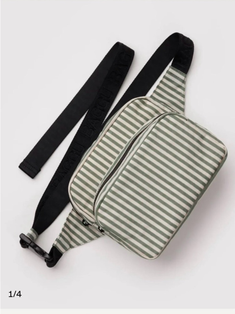 Baggu Fanny Pack in Sage Stripe